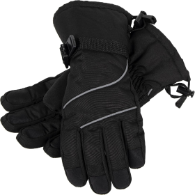 Only Supports Self Pickup  Men's Ski Gloves Waterproof Insulated Snow Gloves With Touch Screen (Option: Black X Large)