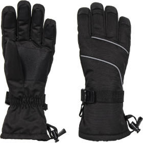 Only Supports Self Pickup  Women's Ski Gloves Waterproof Insulated Snow Gloves With Touch Screen (Option: Black Medium)