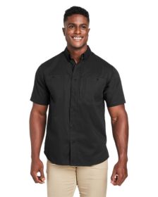 Men's Advantage IL Short-Sleeve Work Shirt - BLACK - 5XL (Color: Black, size: M)