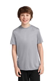 Port & Company Youth Performance Tee PC380Y (Color: Silver, size: M)