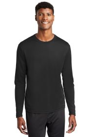 Sport-Tek PosiCharge RacerMesh Long Sleeve Tee ST340LS (Color: Black, size: XS)