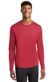 Sport-Tek PosiCharge RacerMesh Long Sleeve Tee ST340LS (Color: True Red, size: 2XL)