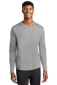 Sport-Tek PosiCharge RacerMesh Long Sleeve Tee ST340LS (Color: Grey Heather, size: XS)