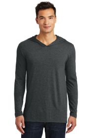 District Perfect Tri Long Sleeve Hoodie DM139 (Color: Black Frost, size: 4XL)