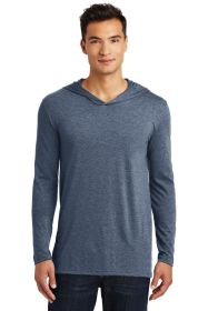 District Perfect Tri Long Sleeve Hoodie DM139 (Color: Navy Frost, size: 2XL)