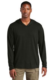 District Perfect Tri Long Sleeve Hoodie DM139 (Color: Black, size: 4XL)