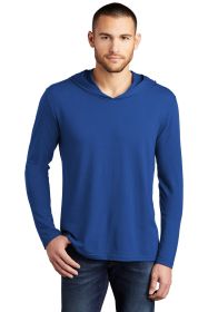 District Perfect Tri Long Sleeve Hoodie DM139 (Color: Deep Royal, size: M)