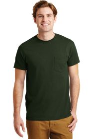 Gildan DryBlend 50 Cotton/50 Poly Pocket T-Shirt 8300 (Color: Forest Green, size: XL)