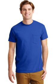 Gildan DryBlend 50 Cotton/50 Poly Pocket T-Shirt 8300 (Color: Royal, size: M)